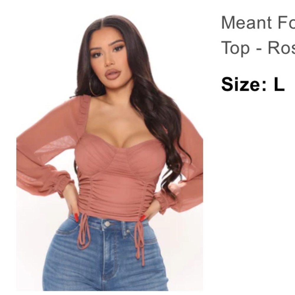 Fashion Nova Top Size Large